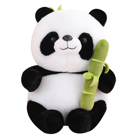 Panda Hugs Bamboo