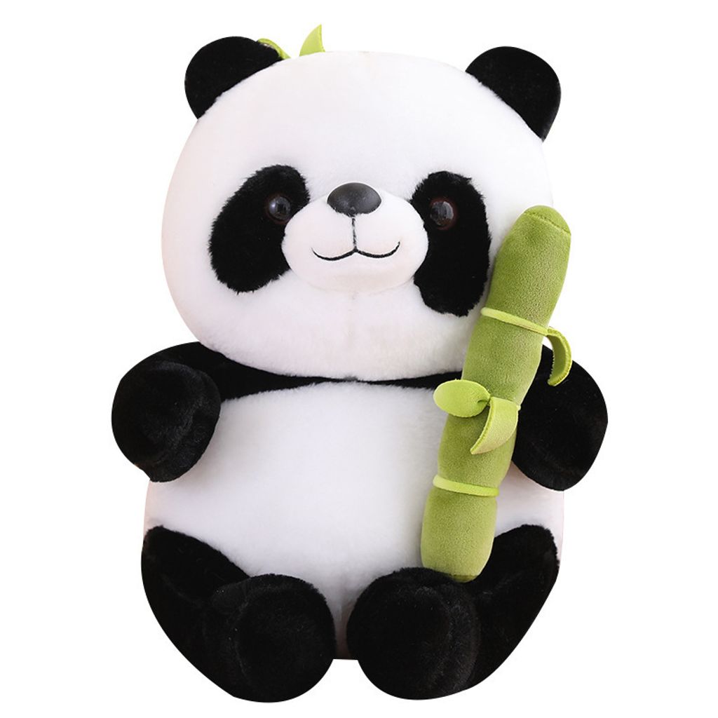 Panda Hugs Bamboo