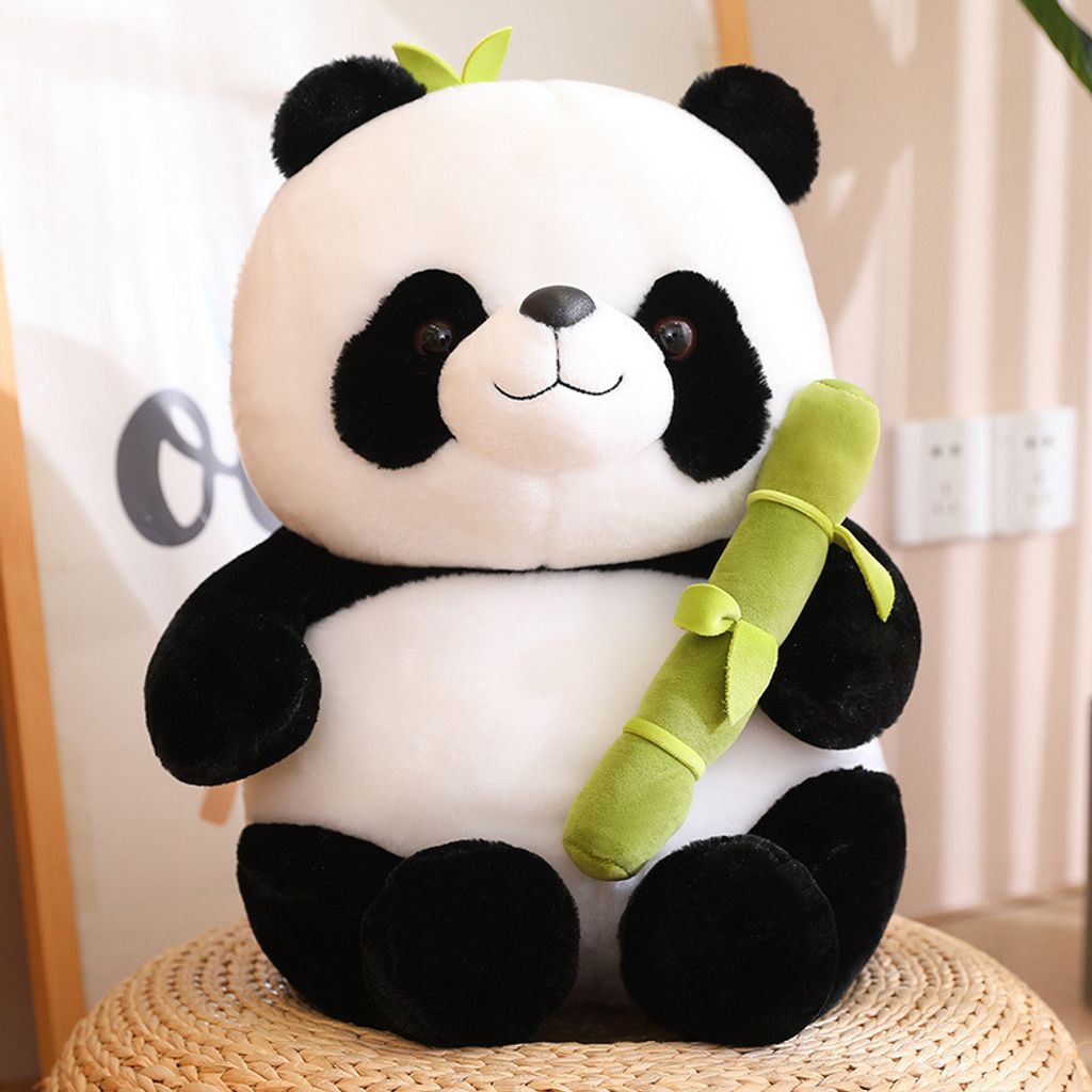 Panda Hugs Bamboo