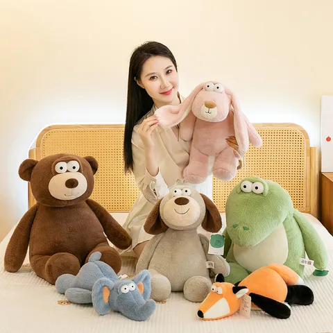 Brown Bear, Dog, Crocodile, Elephant, Fox, Rabbit