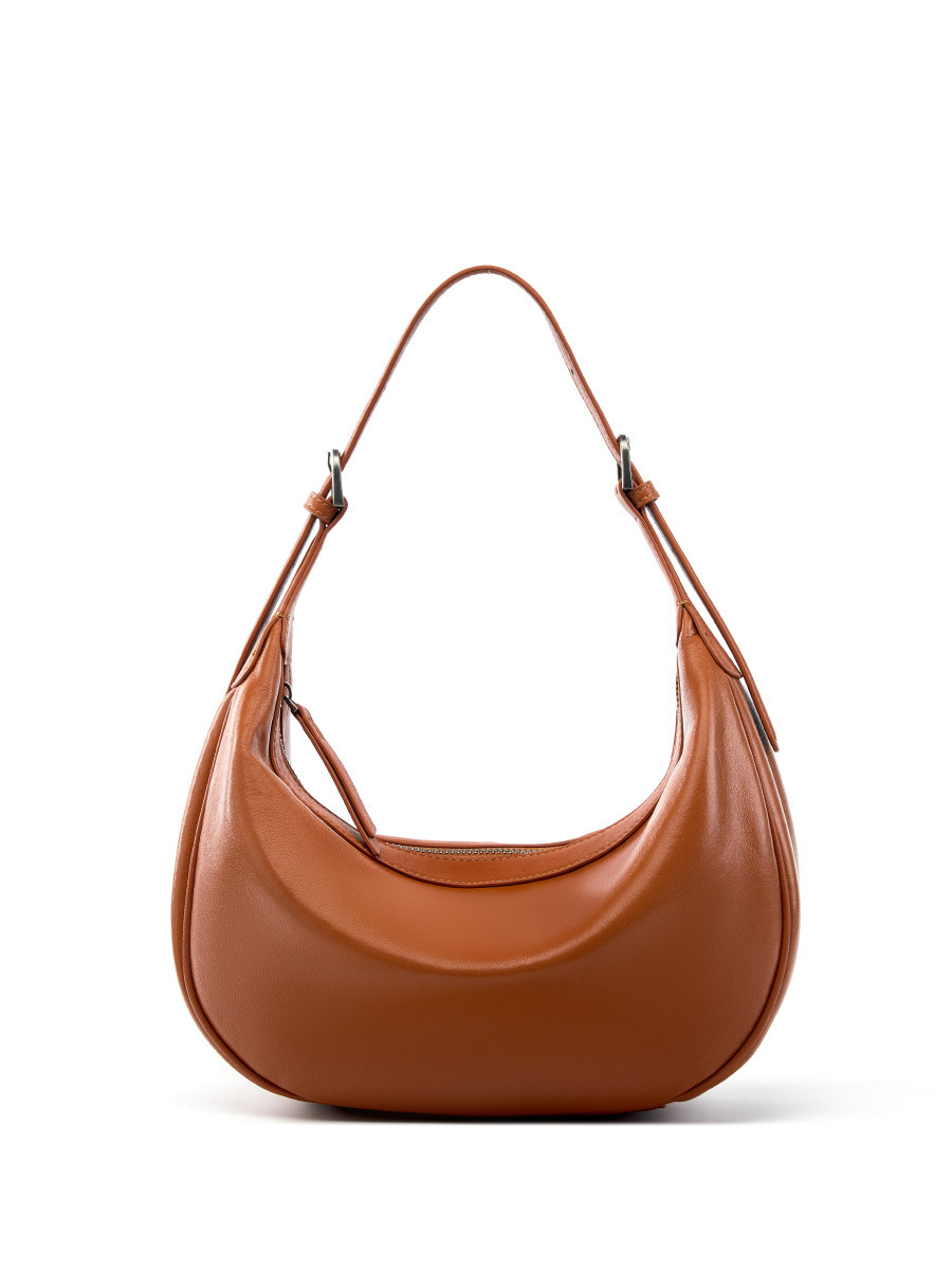 Luna Leather Hobo Bag in Caramel