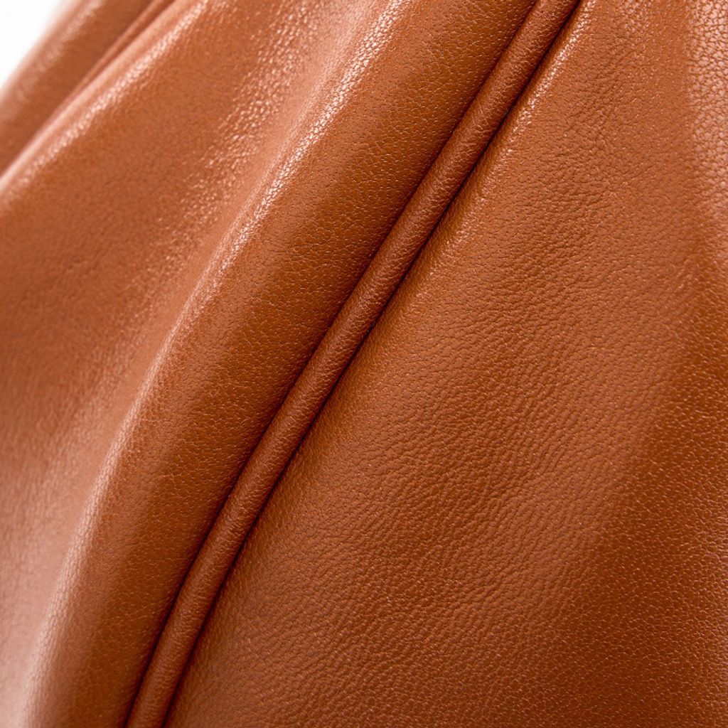 Luna Genuine Leather Hobo Bag – Top-Grain Leather Texture Detail