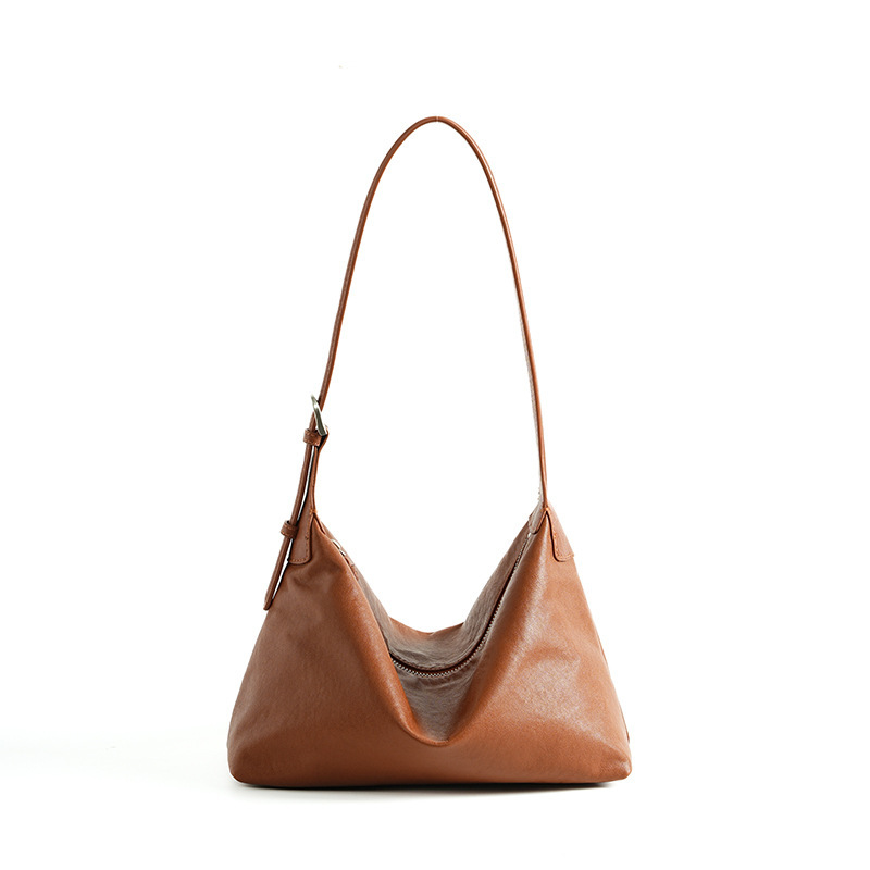 Classic Leather Hobo Bag – Walnut