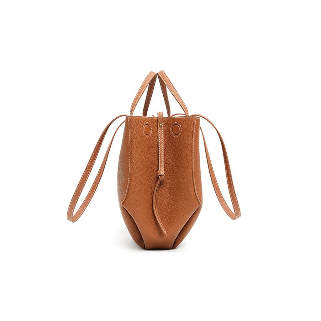 Urban Commuter Genuine Leather Tote Bag – Side View