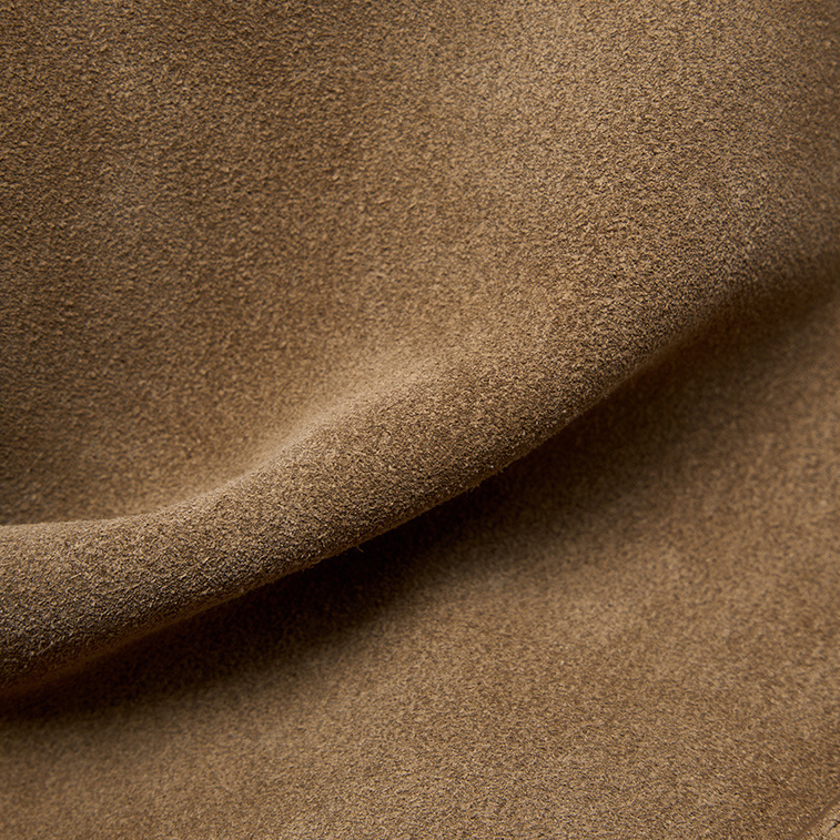 Suede Leather Retro Leather Tote Bag – Leather Texture Detail