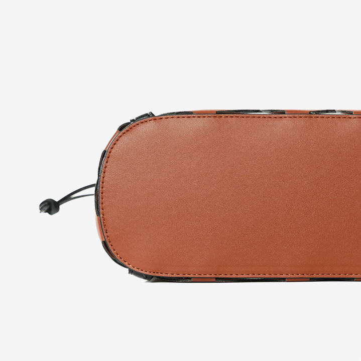 Premium Leather Cut-Out Tote Bag – Bottom View Detail