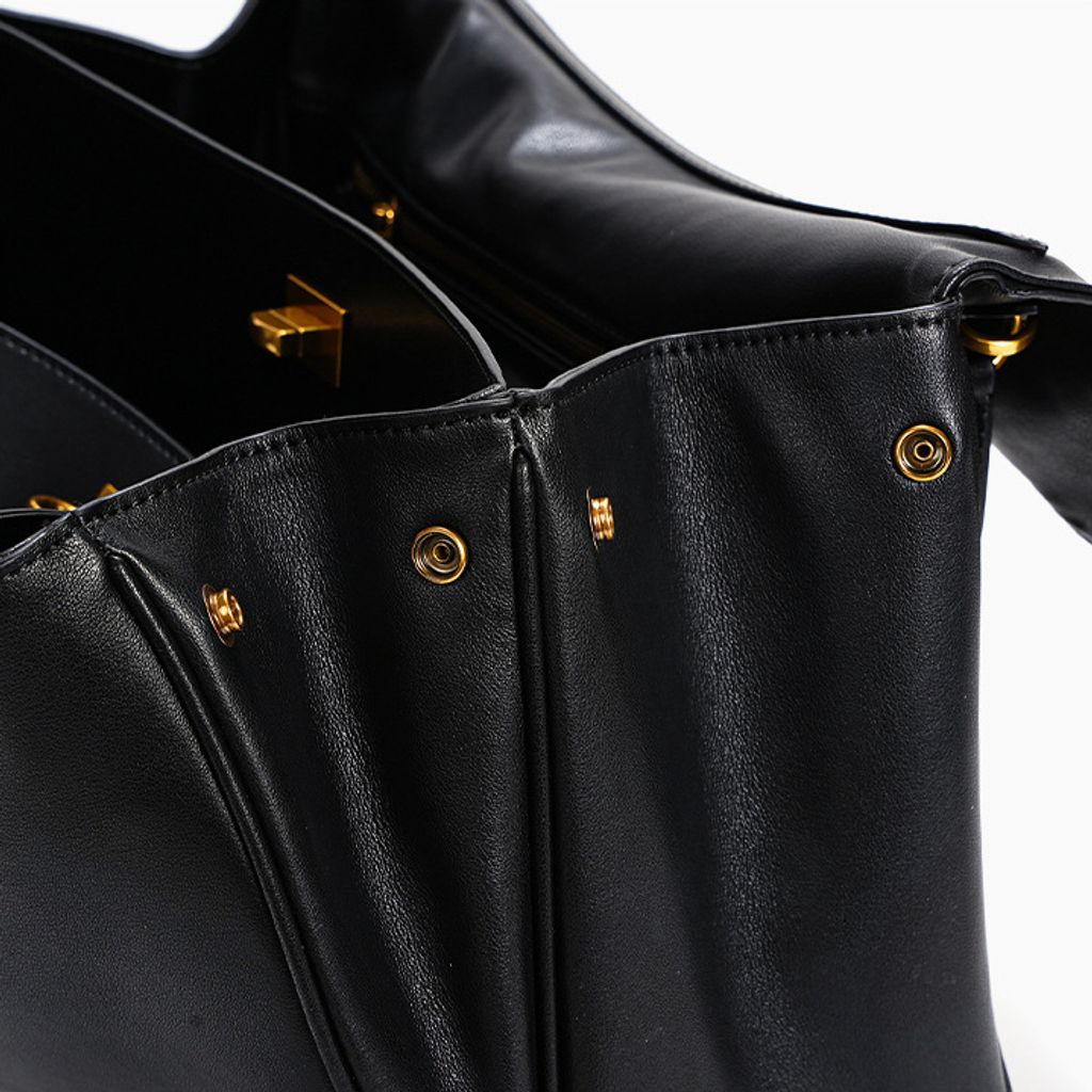 Premium Rodeo Genuine Leather Top Handle Tote Bag – Side Detail