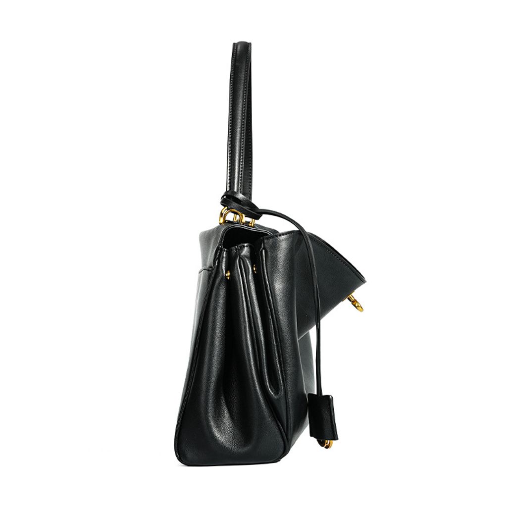 Premium Rodeo Genuine Leather Top Handle Tote Bag – Side View