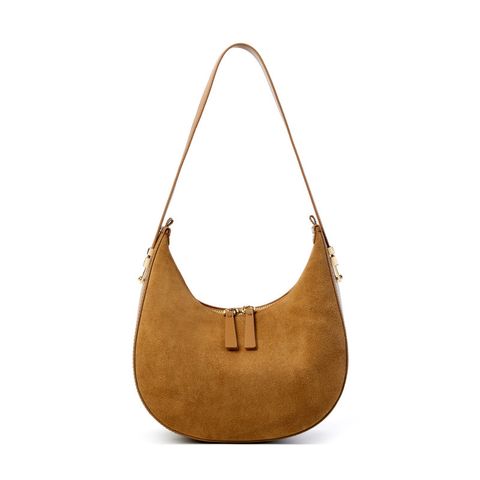 Refined Luna Genuine Leather Half Moon Bag – Fallen Leaf Yellow