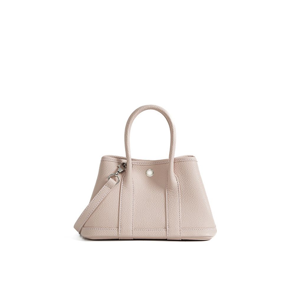 Premium Togo Leather Structured Tote Bag in Dreamy Purple – 25 cm (Small Size)