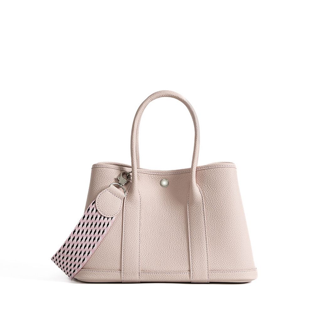 Premium Togo Leather Structured Tote Bag in Dreamy Purple – 30 cm (Medium Size)