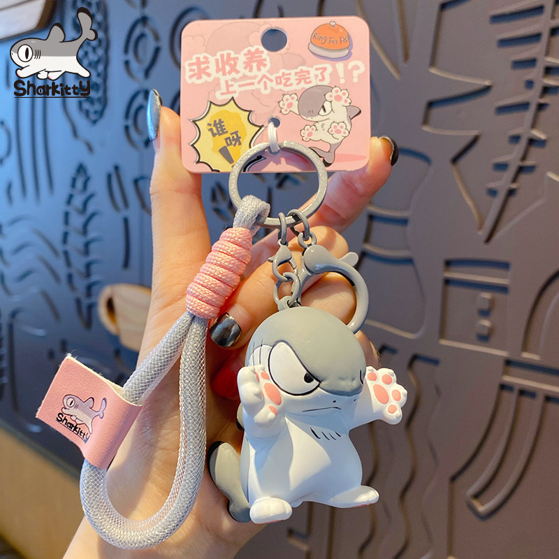 Sharkitty please adopt me keychain charm