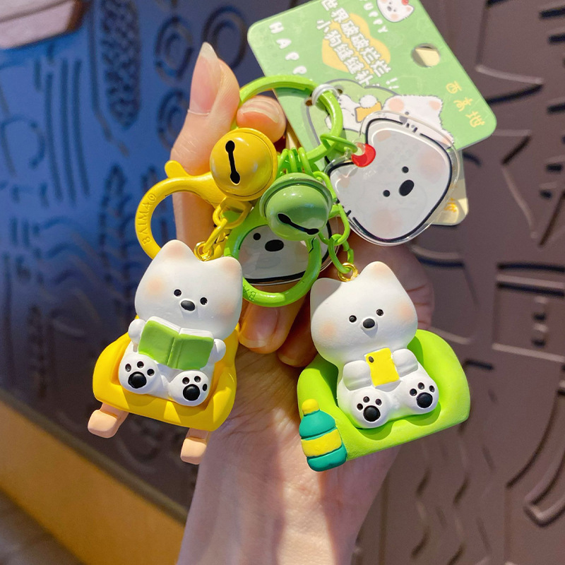 Study but not really and binge-watching mode keychain charms