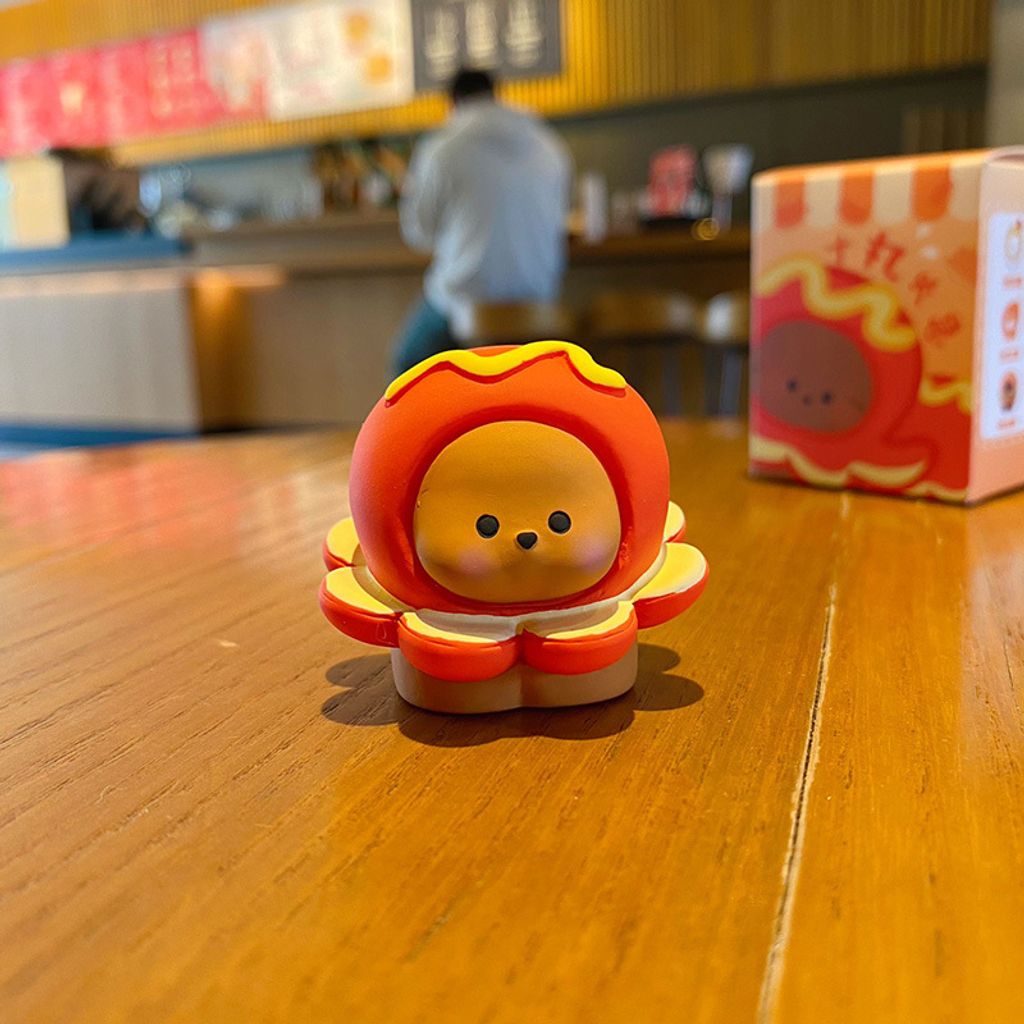 Cute foodie dog mini figurine taiyaki dog variant