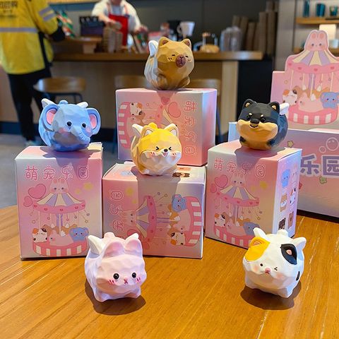 Cute pet paradise mini flying figurines showing all six designs