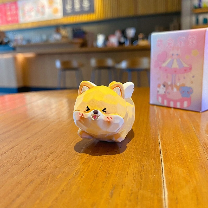 Flying Shiba Inu mini figurine