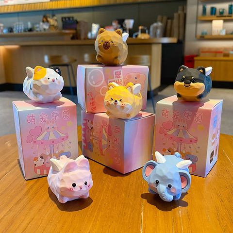 Cute pet paradise mini flying figurines showing all six designs