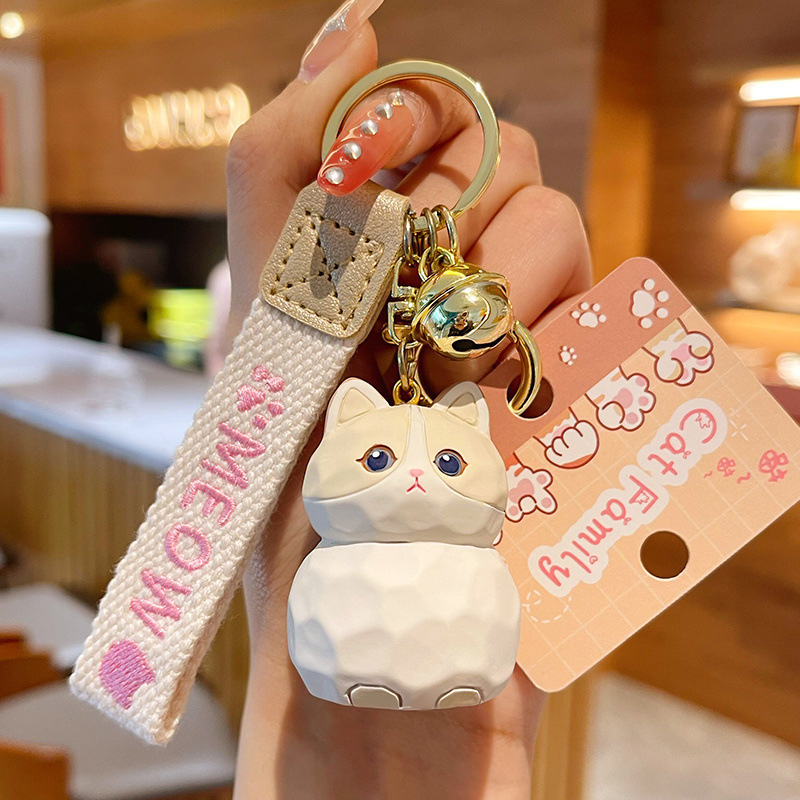 Ragdoll cat keychain charm
