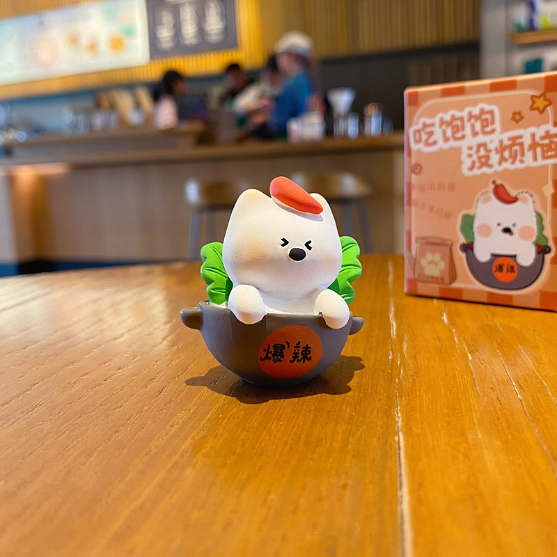 Westie puppy oden mini figurine