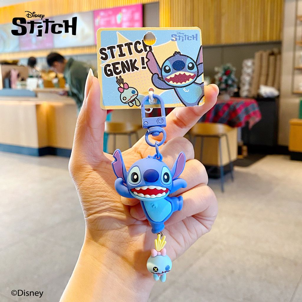 Dancing Stitch keychain charm from the Stitch Playful Pals series