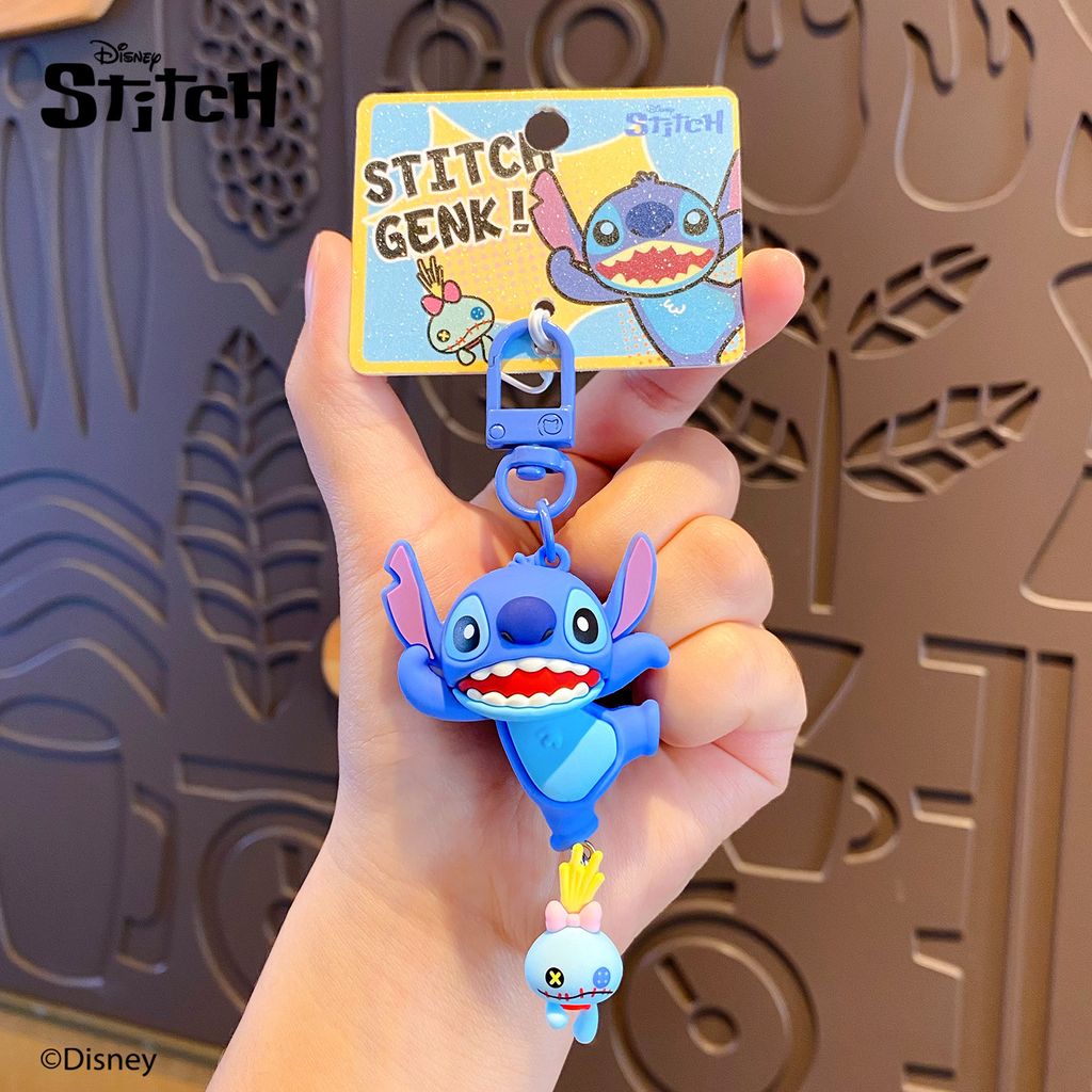 Dancing Stitch keychain charm from the Stitch Playful Pals series