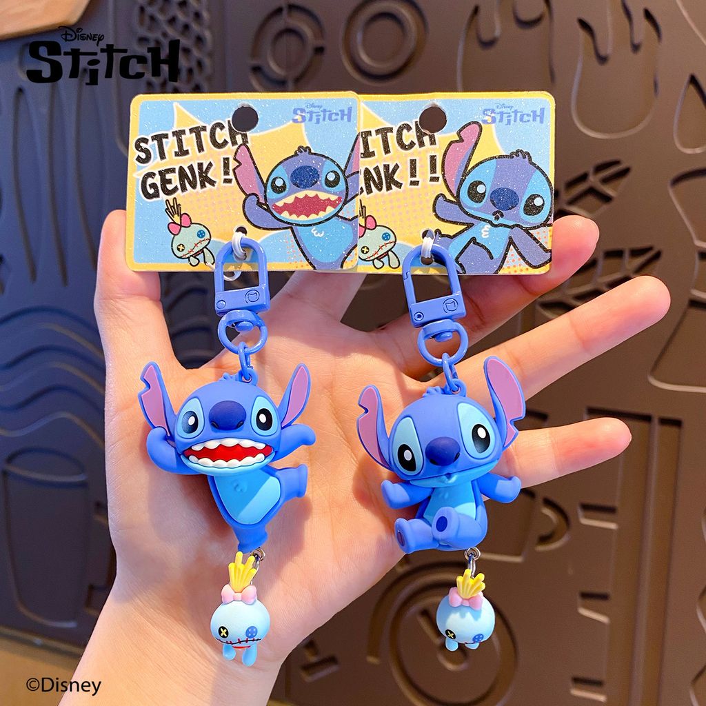 Dancing Stitch and Jumping Stitch keychain charms