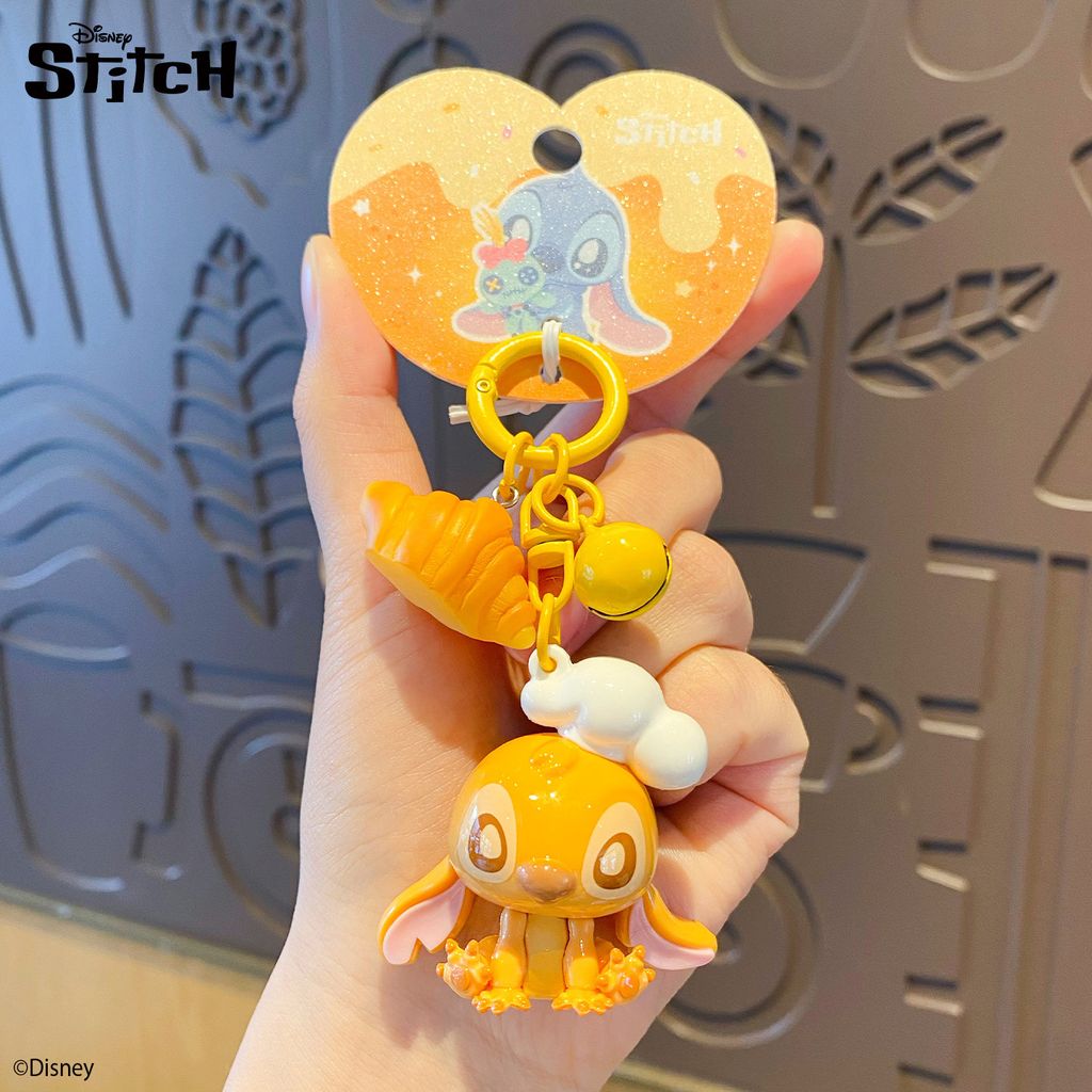 Stitch bakery keychain charm with cute bakery-themed details