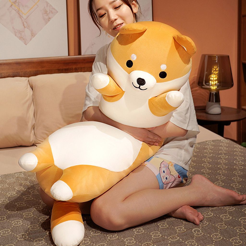 Shiba Inu long plush pillow