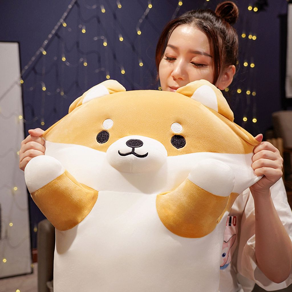 Shiba Inu long plush pillow
