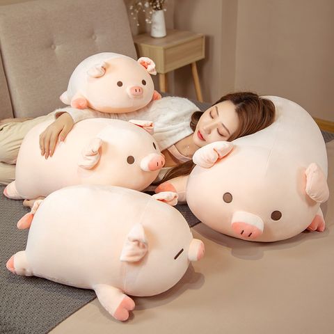Cute bobo pig plush pillow for hugging and sleeping