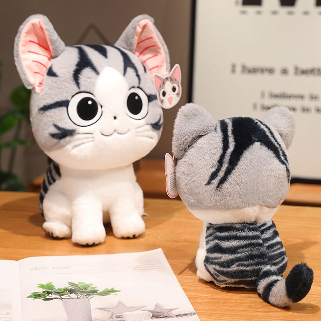 Chi’s Sweet Adventure cat plush toy displayed on a table