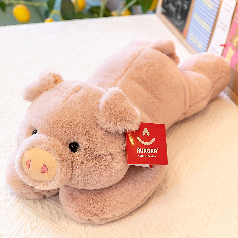 Pig lying plush toy