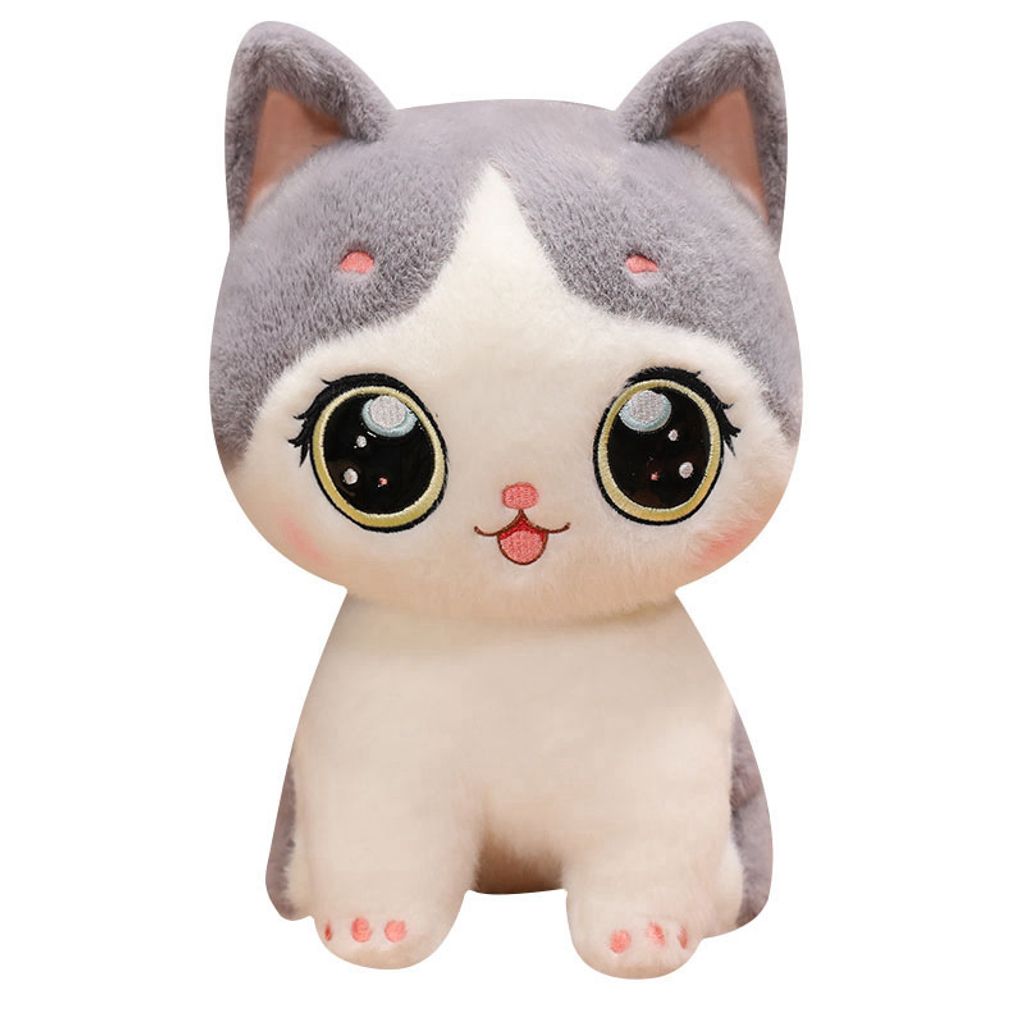 Duoduo Cat plush toy on white background