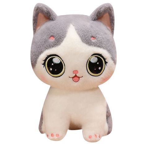 Duoduo Cat plush toy on white background