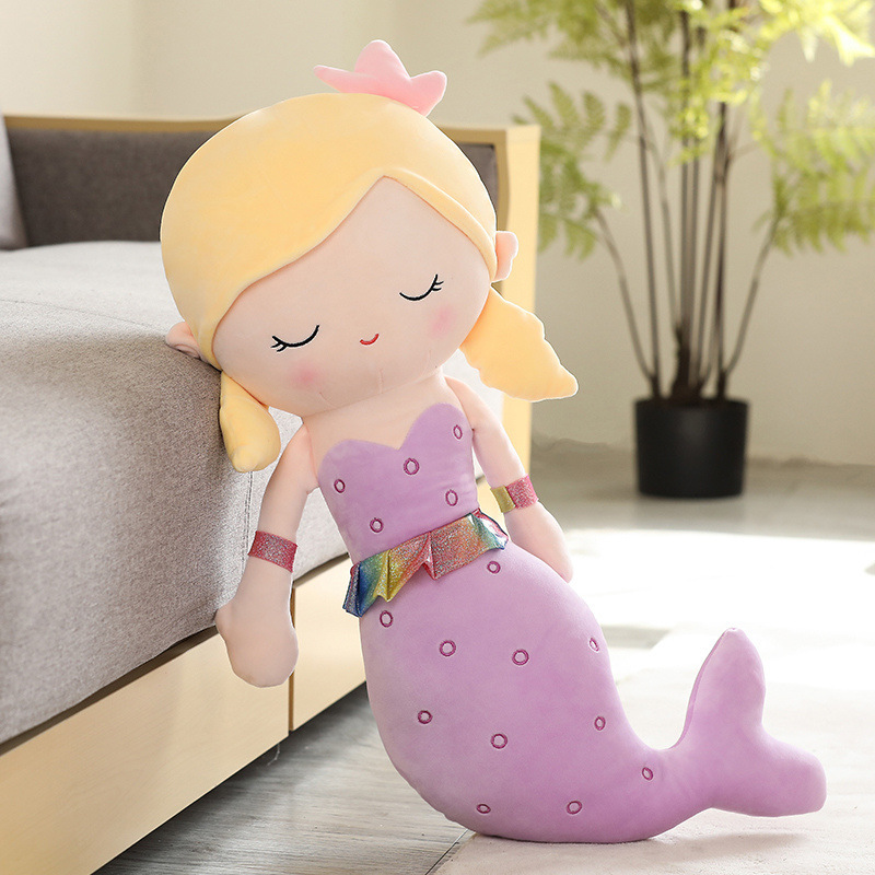 Purple mermaid plush toy