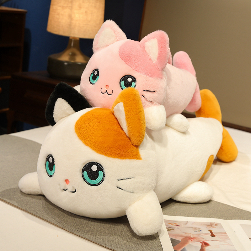 Cat fish plush pillow