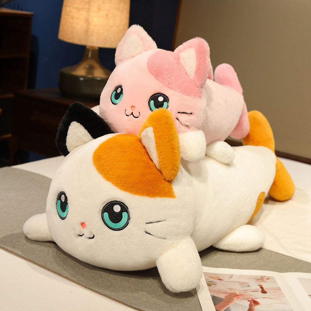 Cat fish plush pillow