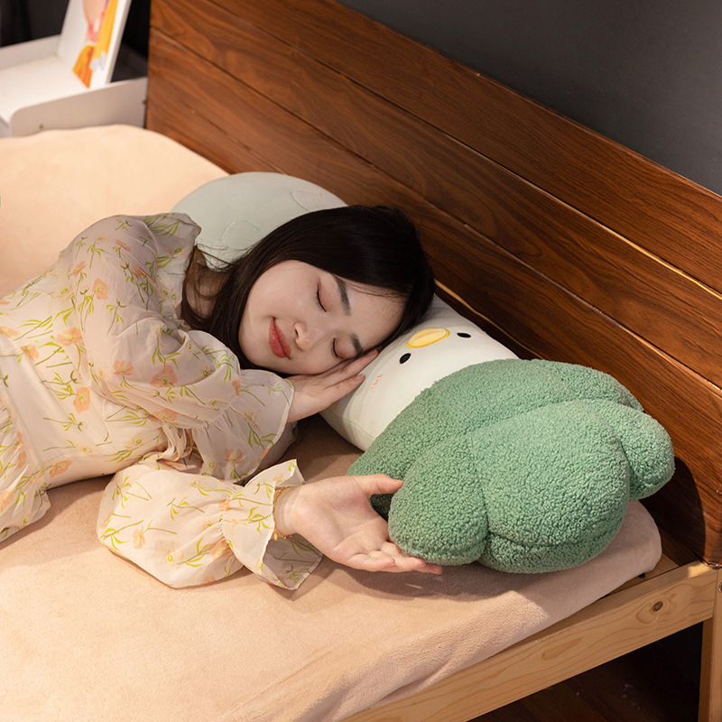 Vegetable chick long plush pillow for sleeping