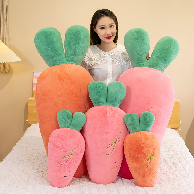 Carrot long plush pillow