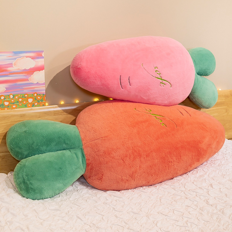 Carrot long plush pillow