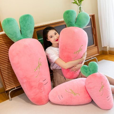 Carrot long plush pillow for hugging