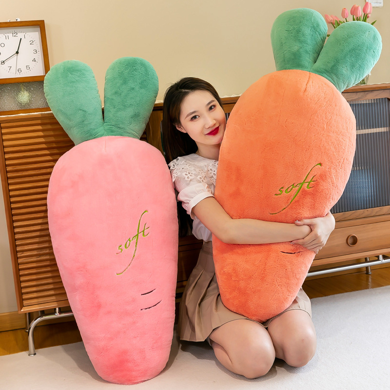 Carrot long plush pillow for hugging