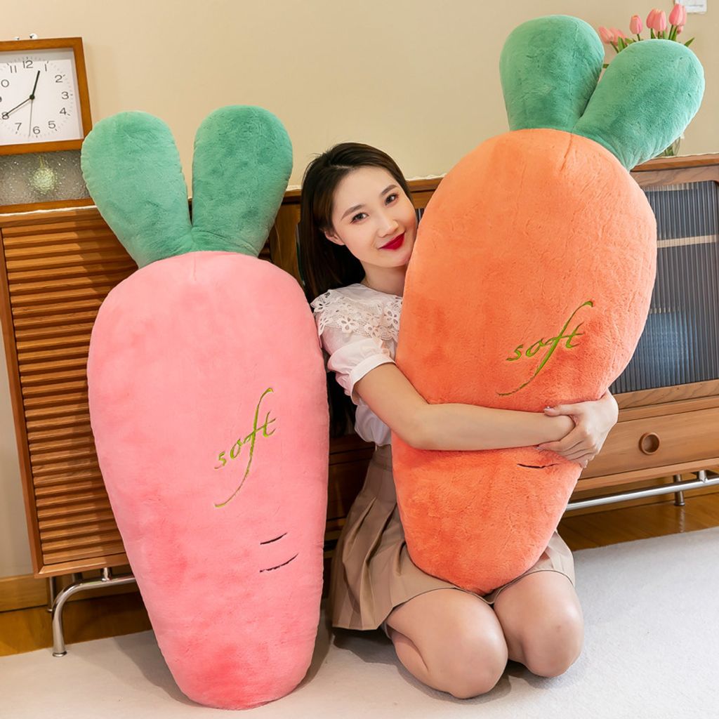 Carrot long plush pillow for hugging