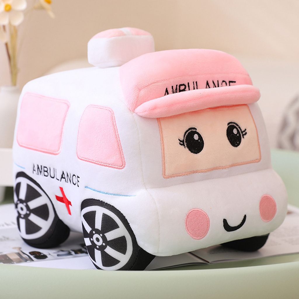 Cartoon ambulance plush toy