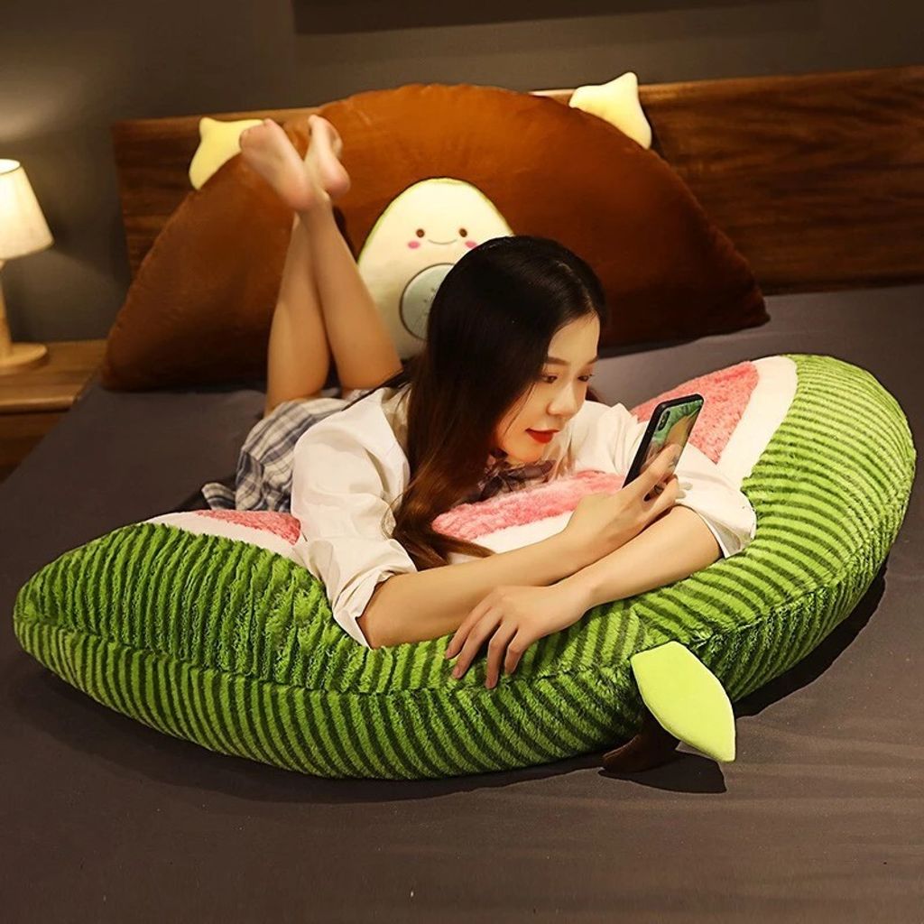 Half fruit plush pillow for relaxing and lounging