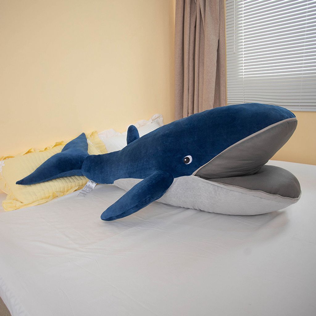 Whale plush pillow