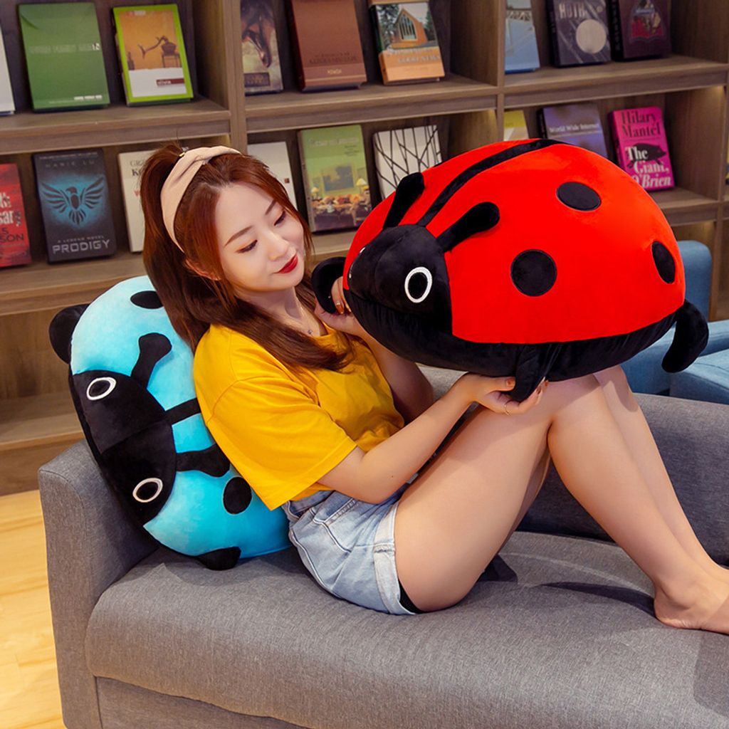 Cute ladybug plush pillow