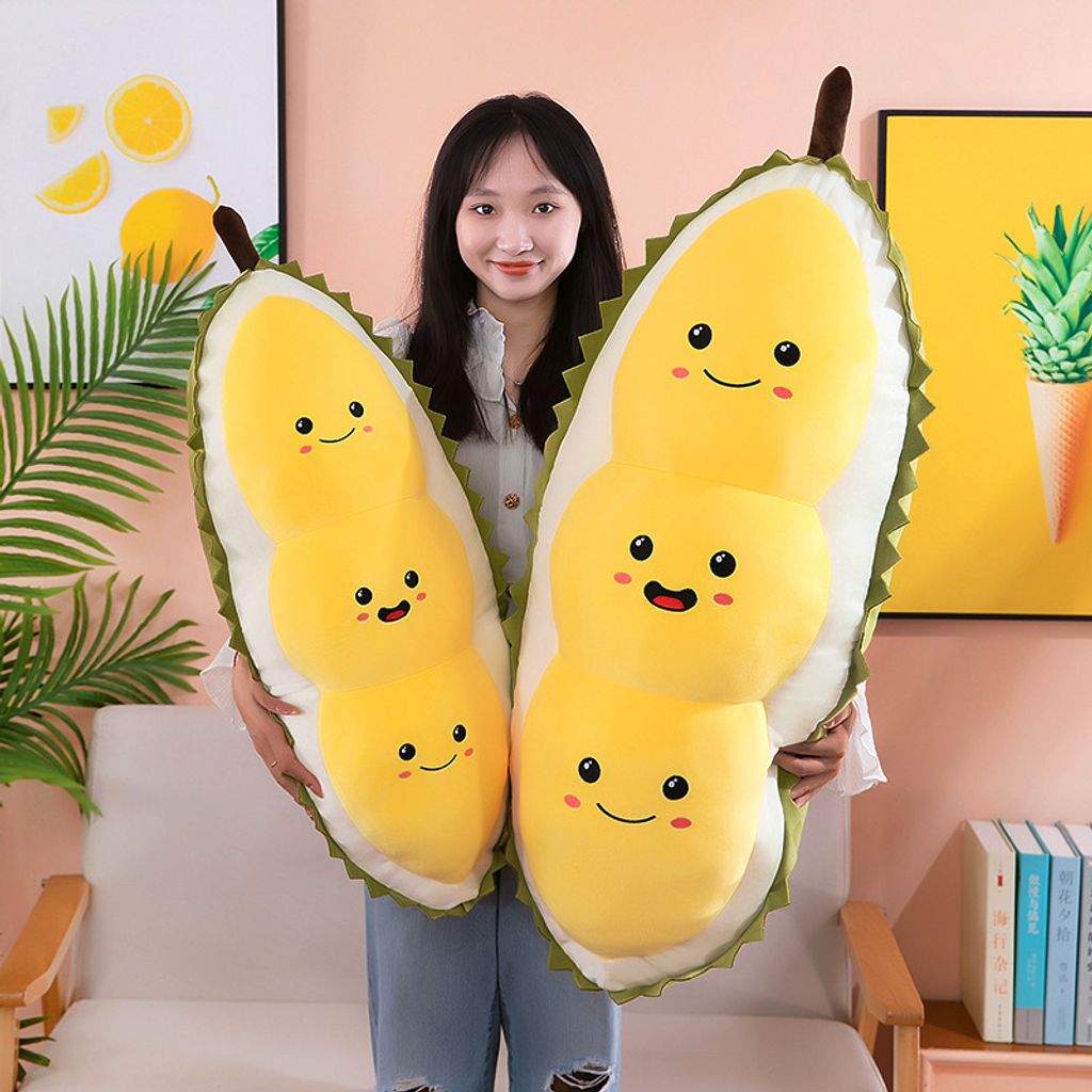 Cute durian plush pillow in large sizes