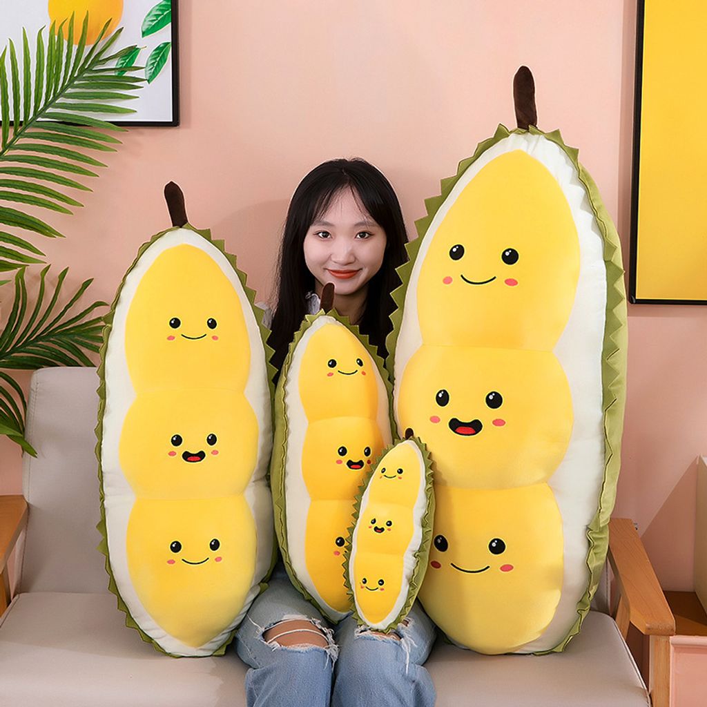 Cute durian plush pillow in multiple sizes