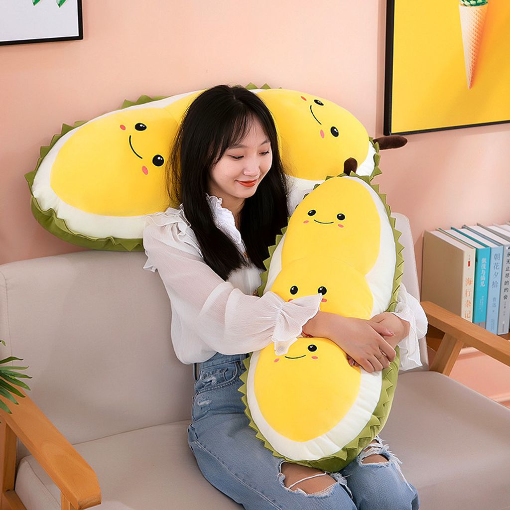 Cute durian plush pillow in multiple sizes